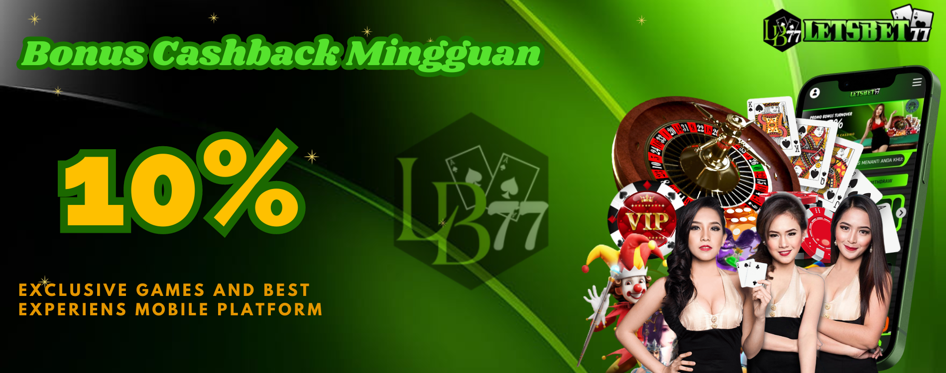 Bonus Cashback Mingguan 10%